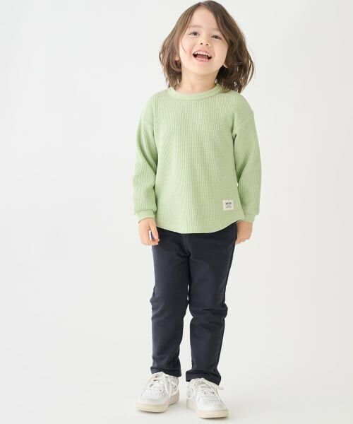 petit main / プティマイン Tシャツ | 【プティプラ】ワッフル長袖T | 詳細7