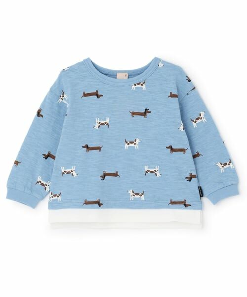 petit main / プティマイン Tシャツ | 【防汚】マルチ柄長袖Tシャツ | 詳細5