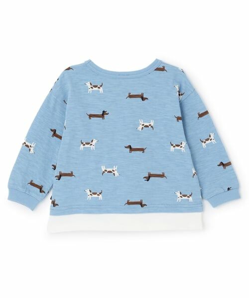 petit main / プティマイン Tシャツ | 【防汚】マルチ柄長袖Tシャツ | 詳細6