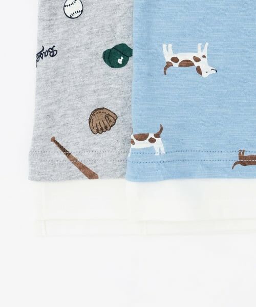 petit main / プティマイン Tシャツ | 【防汚】マルチ柄長袖Tシャツ | 詳細9