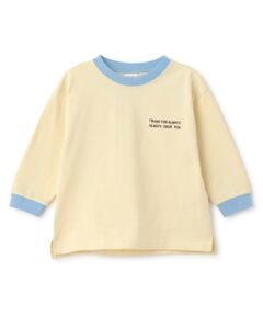 petit main / プティマイン Tシャツ | 【食品防汚】配色ゆるっと長袖Tシャツ
