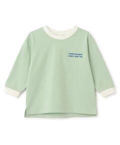 petit main / プティマイン Tシャツ | 【食品防汚】配色ゆるっと長袖Tシャツ