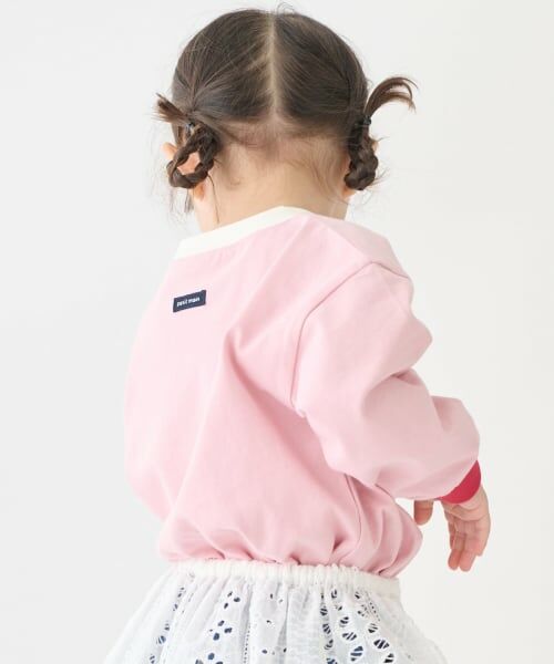 petit main / プティマイン Tシャツ | 【食品防汚】配色ゆるっと長袖Tシャツ | 詳細3