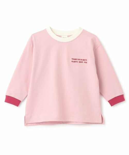 petit main / プティマイン Tシャツ | 【食品防汚】配色ゆるっと長袖Tシャツ | 詳細7