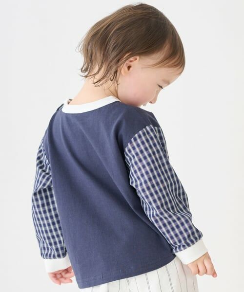 petit main / プティマイン Tシャツ | 働く車 袖布帛長袖Tシャツ | 詳細1