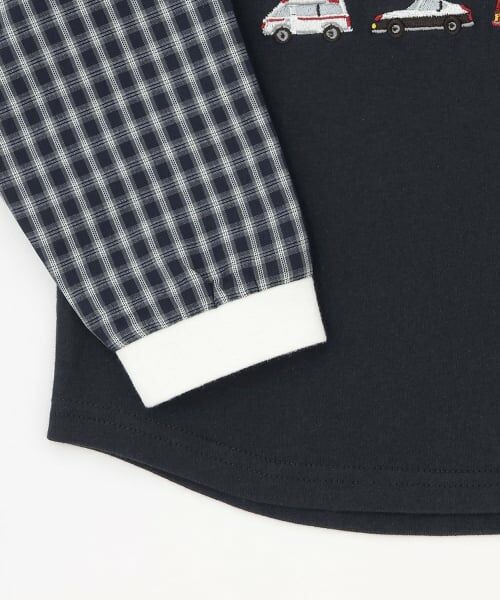 petit main / プティマイン Tシャツ | 働く車 袖布帛長袖Tシャツ | 詳細11