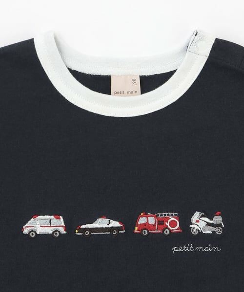petit main / プティマイン Tシャツ | 働く車 袖布帛長袖Tシャツ | 詳細7