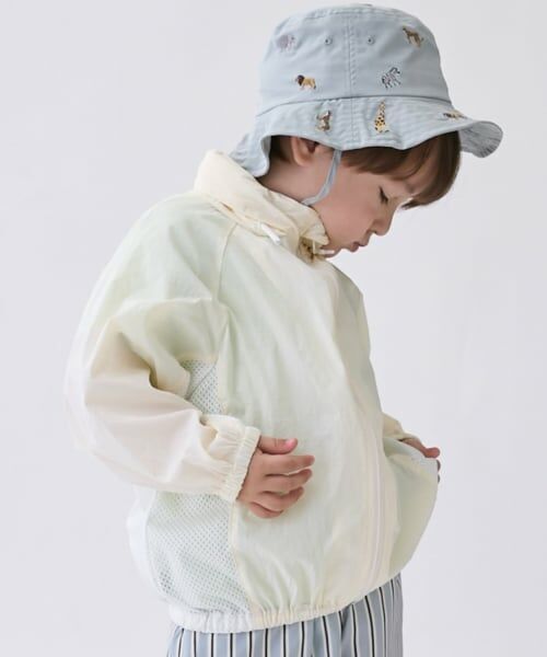 petit main / プティマイン ブルゾン | 【ポケッタブル】ワッシャーウィンブレ | 詳細1