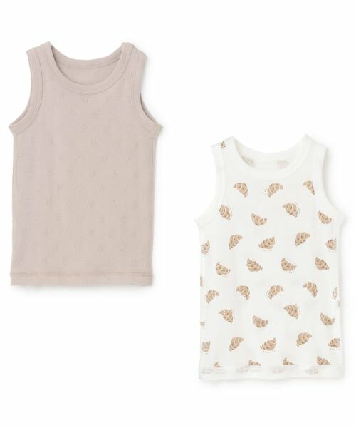 petit main / プティマイン その他インナー・ルームウェア | 【弱酸性】男児タンク肌着2P（ベージュ）