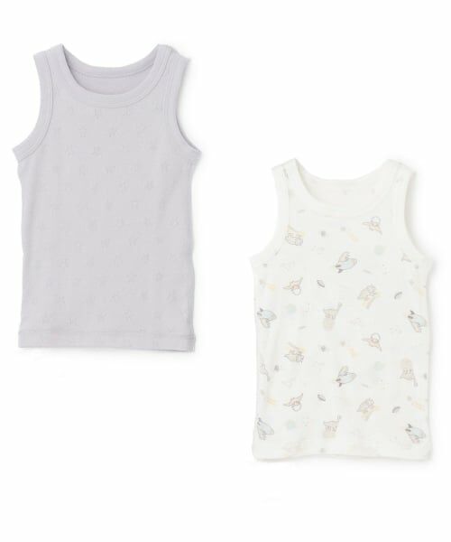 petit main / プティマイン その他インナー・ルームウェア | 【弱酸性】男児タンク肌着2P（ライト ブルー）