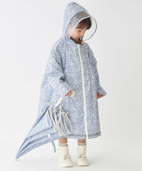 petit main / プティマイン その他アウター | レインコート（ブルー）