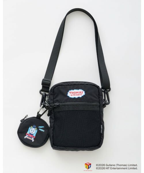 petit main / プティマイン ショルダーバッグ | 【きかんしゃトーマス】ショルダーバッグ（黒）
