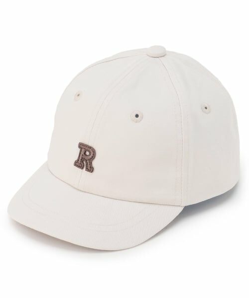 petit main / プティマイン キャップ | 【UV加工】アルファベットロゴキャップ（ECRU(キナリ)）