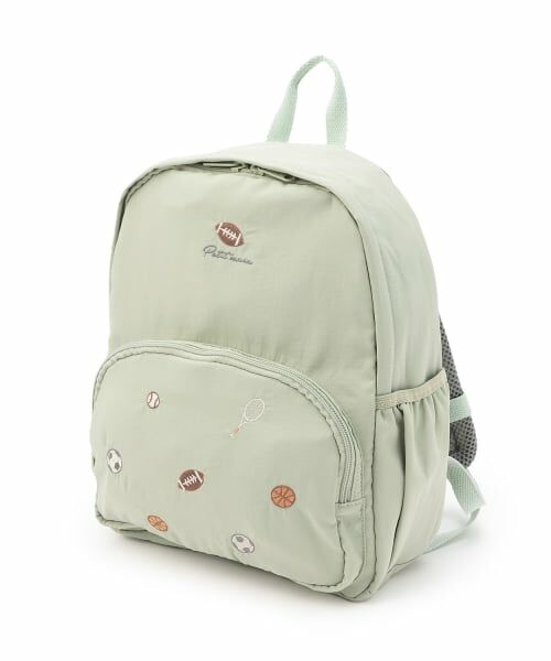 petit main / プティマイン リュック・バックパック | アソートリュック(Mサイズ)（ライト グリーン）