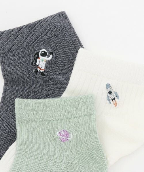 petit main / プティマイン ソックス | 宇宙柄ショートソックス2P | 詳細2