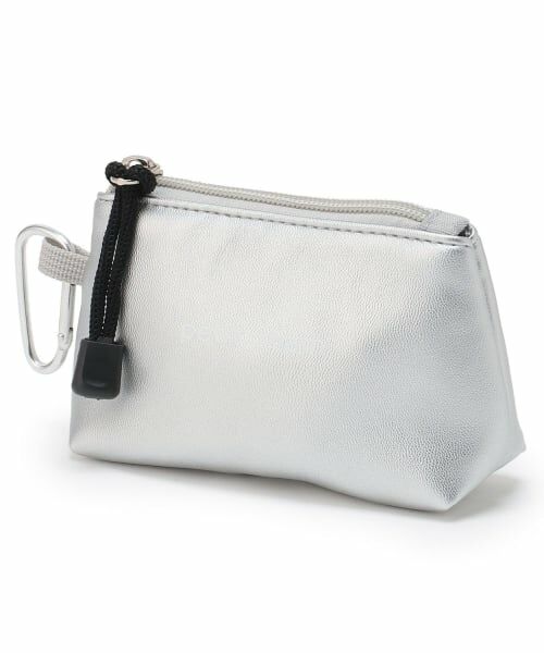 petit main / プティマイン チャーム | カラビナつきシャカシャカミニポーチ/LG（シルバー）