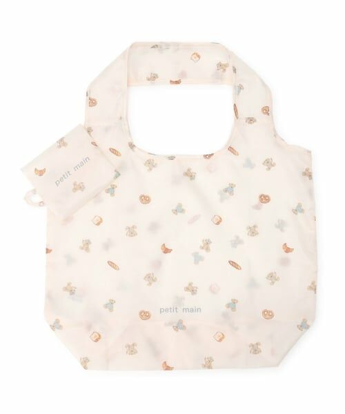 petit main / プティマイン トートバッグ | ポケットエコバッグ（ECRU(キナリ)）