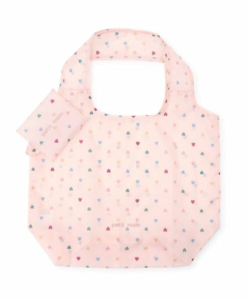 petit main / プティマイン トートバッグ | ポケットエコバッグ（ピンク）