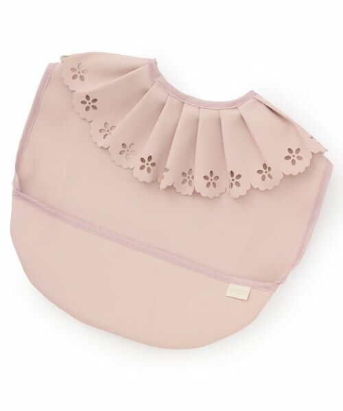 petit main / プティマイン スタイ・ビブ | 衿つきお食事エプロン（ライト ピンク）