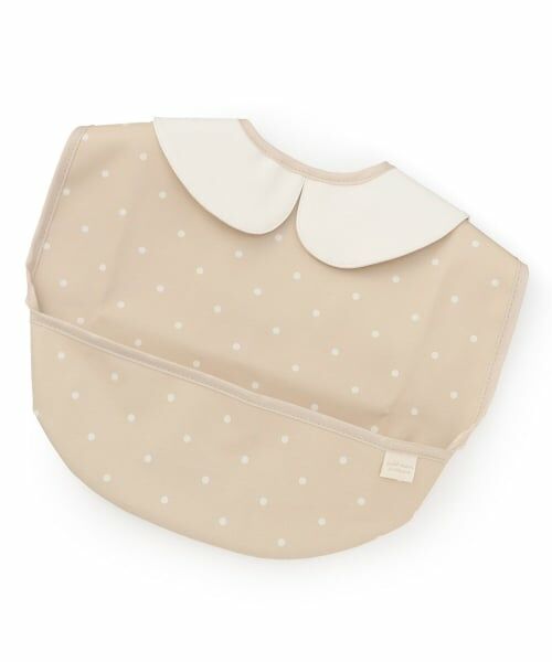 petit main / プティマイン スタイ・ビブ | 衿つきお食事エプロン（ベージュ）