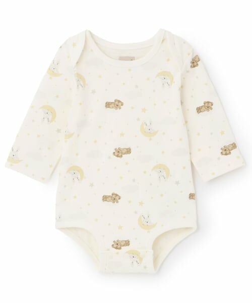 petit main / プティマイン ロンパース | 【GOODPRICE】長袖ロンパース（薄ベージュ）