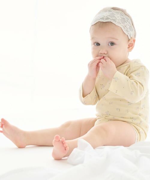 petit main / プティマイン ロンパース | 【GOODPRICE】長袖ロンパース（クリーム）