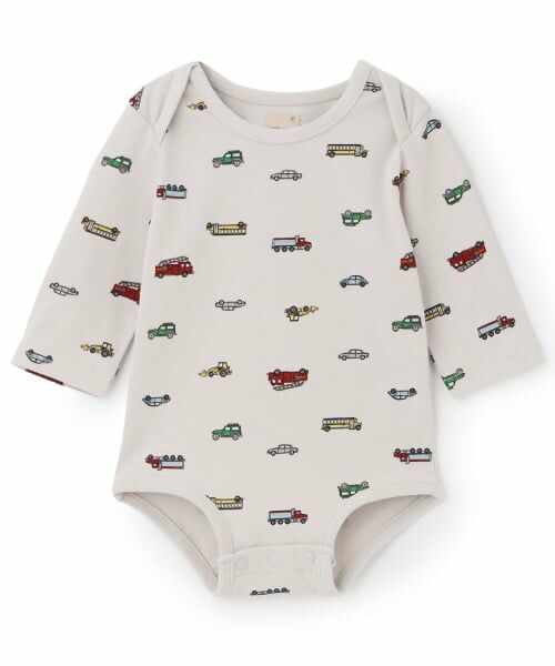 petit main / プティマイン ロンパース | 【GOODPRICE】長袖ロンパース（ライト グレー）