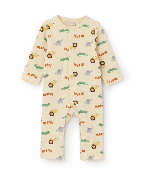 petit main / プティマイン ロンパース | 【GOODPRICE】長袖カバーオール(クリーム)