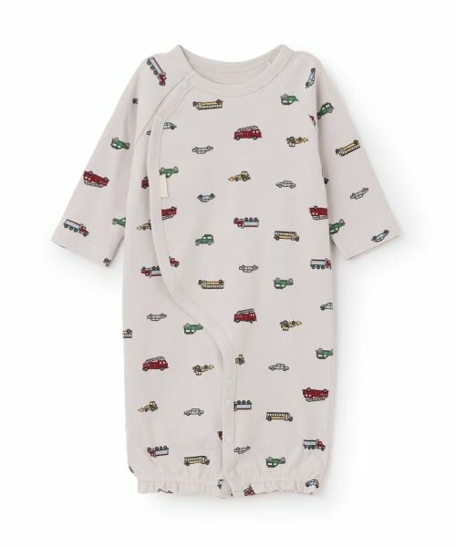 petit main / プティマイン ロンパース | 【GOODPRICE】長袖2WAYオール（ライト グレー）