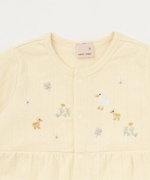 petit main / プティマイン ロンパース | 刺しゅう2wayオール | 詳細3