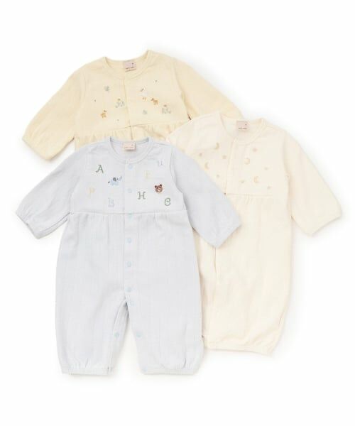 petit main / プティマイン ロンパース | 刺しゅう2wayオール | 詳細9