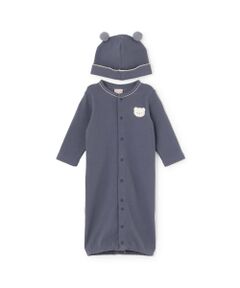 petit main / プティマイン ロンパース | 帽子つき2wayオール