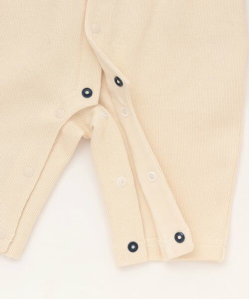 petit main / プティマイン ロンパース | アニマル刺しゅうサロペ風カバーオール | 詳細10