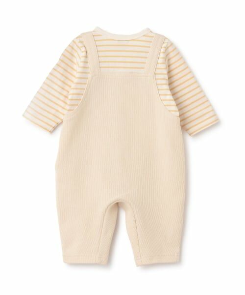 petit main / プティマイン ロンパース | アニマル刺しゅうサロペ風カバーオール | 詳細5