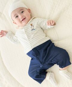 petit main / プティマイン ロンパース | 【TeddyBear】セーラーくまカバーオール