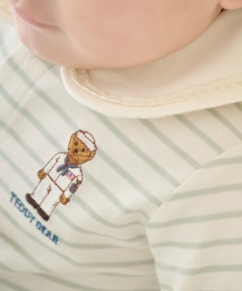 petit main / プティマイン ロンパース | 【TeddyBear】セーラーくまカバーオール | 詳細1