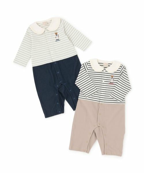 petit main / プティマイン ロンパース | 【TeddyBear】セーラーくまカバーオール | 詳細11