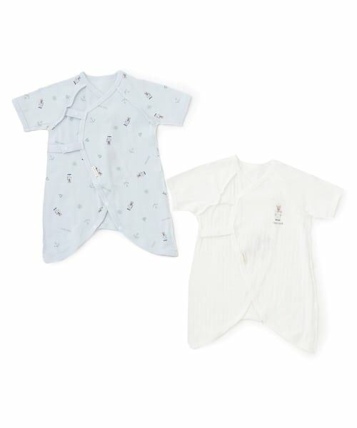 petit main / プティマイン 肌着 | 【TeddyBear】コンビ肌着（ブルー）