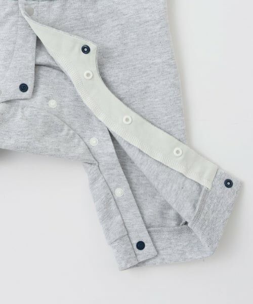 petit main / プティマイン ロンパース | 【リンク】ボーダーラガー長袖カバーオール | 詳細10