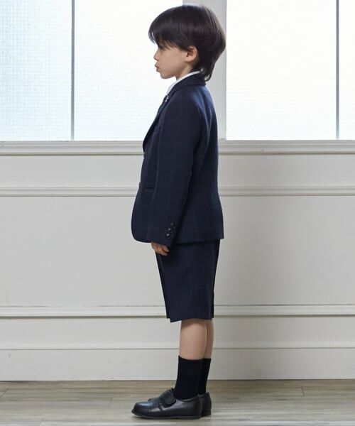 petit main / プティマイン セットアップ | 【フォーマル】チェックJK+ハーフパンツセット | 詳細1