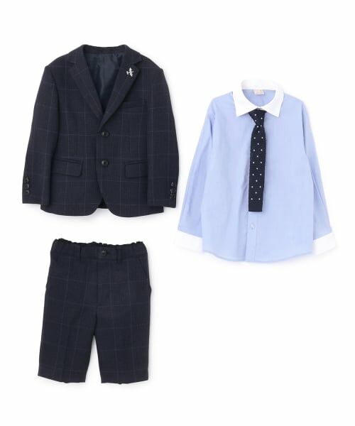 petit main / プティマイン セットアップ | 【フォーマル】チェックJK+ハーフパンツセット | 詳細10