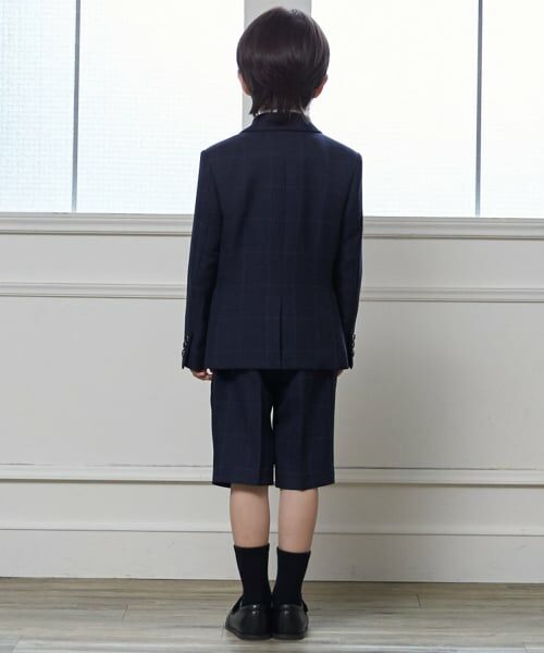 petit main / プティマイン セットアップ | 【フォーマル】チェックJK+ハーフパンツセット | 詳細2