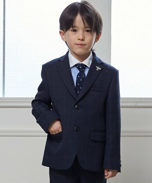 petit main / プティマイン セットアップ | 【フォーマル】チェックJK+ハーフパンツセット | 詳細3