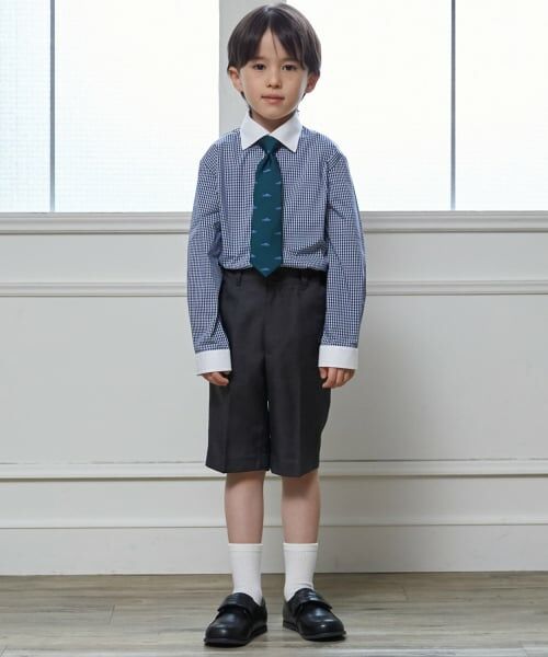 petit main / プティマイン セットアップ | 【フォーマル】グレーJK+ハーフパンツセット | 詳細3