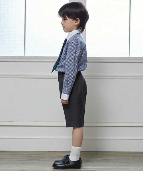 petit main / プティマイン セットアップ | 【フォーマル】グレーJK+ハーフパンツセット | 詳細4