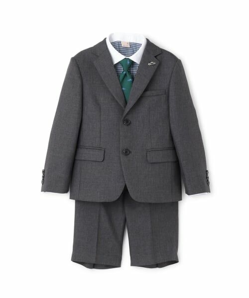 petit main / プティマイン セットアップ | 【フォーマル】グレーJK+ハーフパンツセット | 詳細7