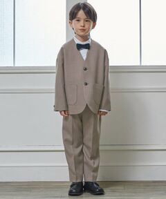 petit main / プティマイン セットアップ | 【セミフォーマル】ノーカラーJK+ロングパンツセット