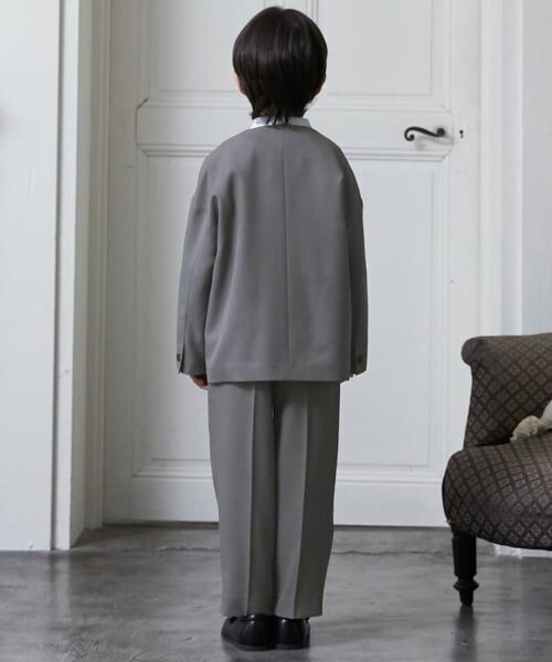 petit main / プティマイン セットアップ | 【セミフォーマル】ノーカラーJK+ロングパンツセット | 詳細2