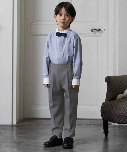 petit main / プティマイン セットアップ | 【セミフォーマル】ノーカラーJK+ロングパンツセット | 詳細3