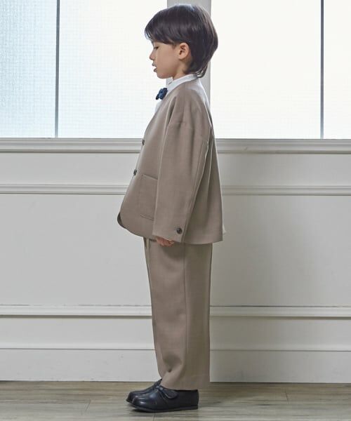 petit main / プティマイン セットアップ | 【セミフォーマル】ノーカラーJK+ロングパンツセット | 詳細6